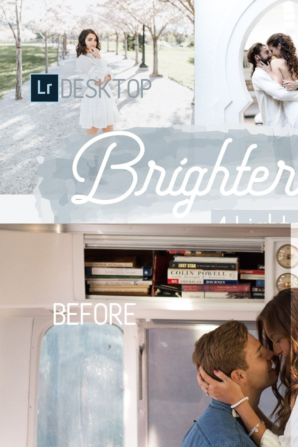 Lightroom Presets - Brighter Whites pinterest preview image.