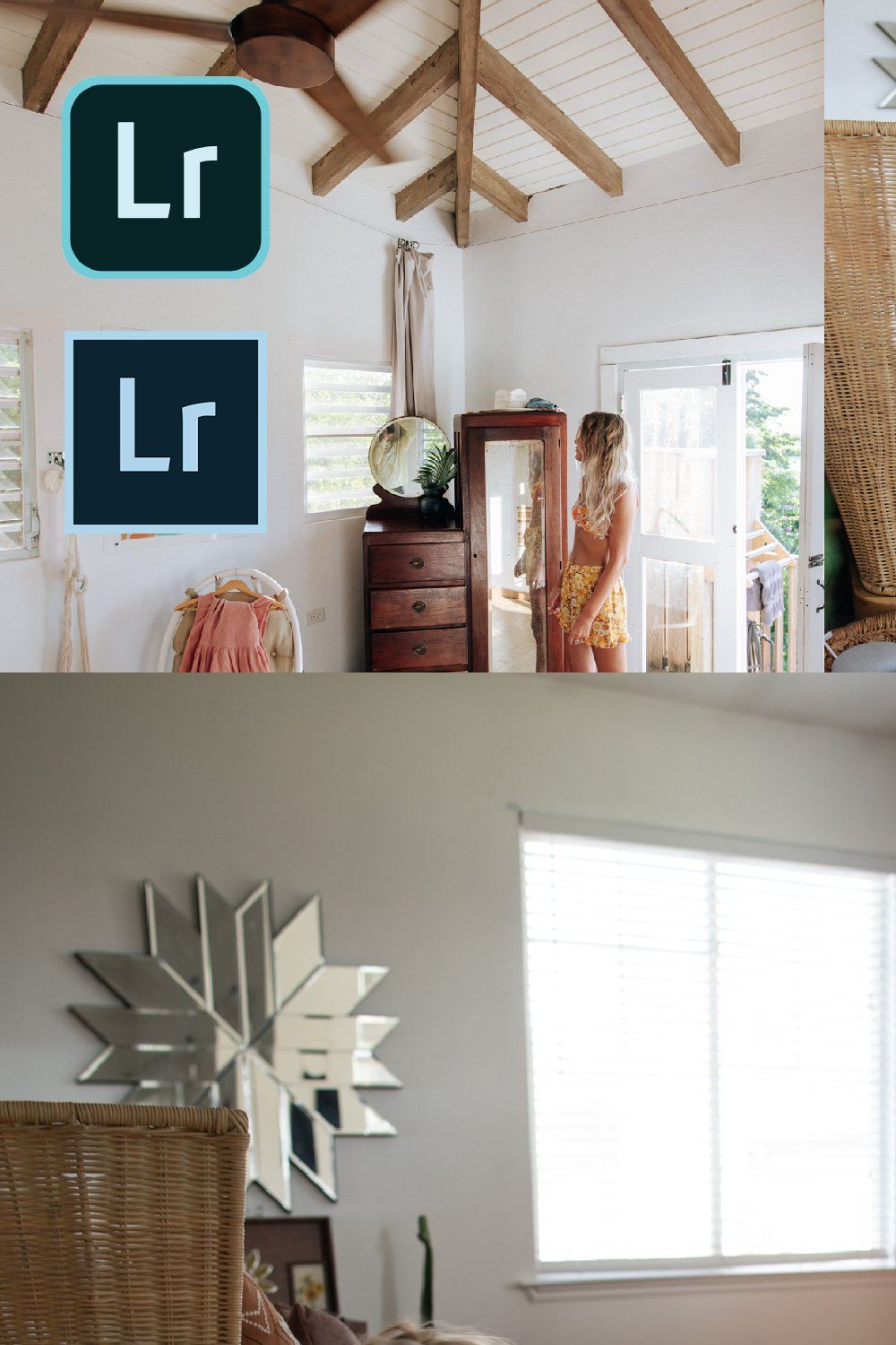 Lightroom Presets CLEAN & CRISP pinterest preview image.