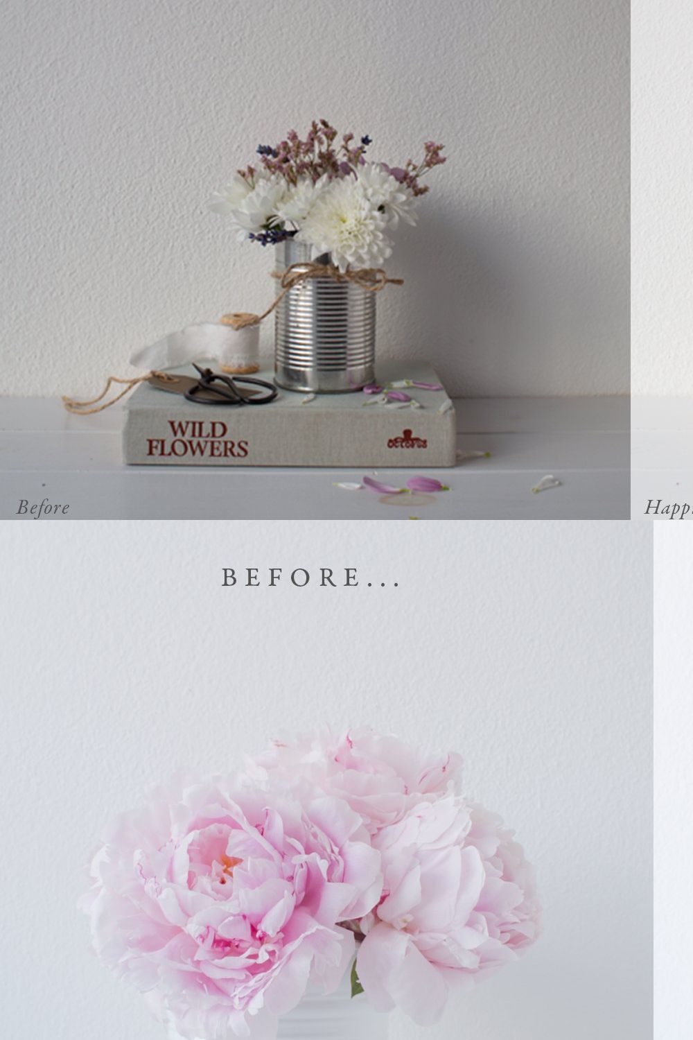 Lightroom presets - Natural indoors pinterest preview image.