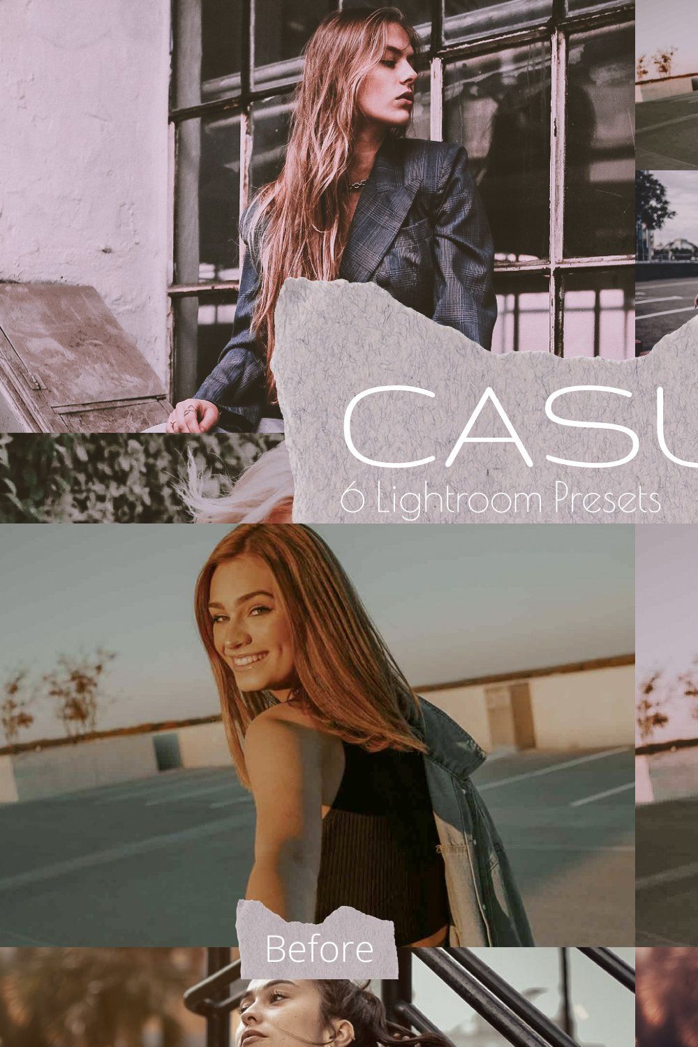 Lightroom Presets. Casual Collection pinterest preview image.