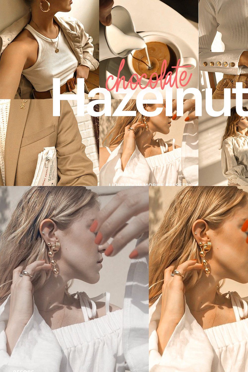 Lightroom Theme-Hazelnut Chocolate pinterest preview image.