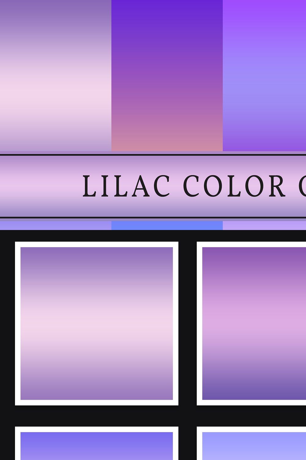 Lilac Color Gradients pinterest preview image.