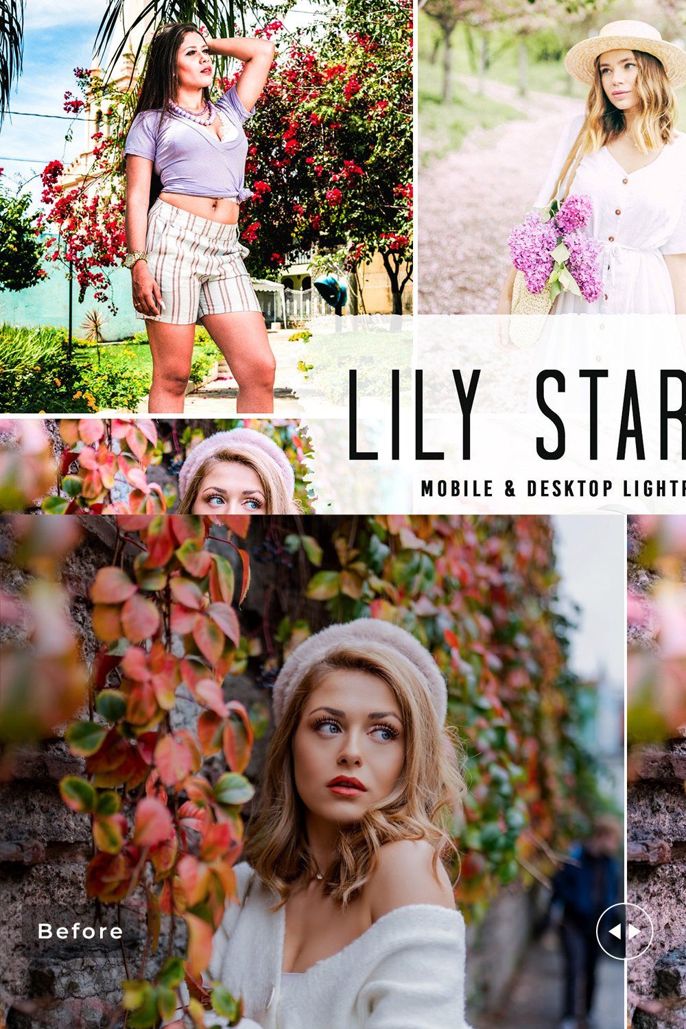 Lily Stargazer Pro Lightroom Presets pinterest preview image.