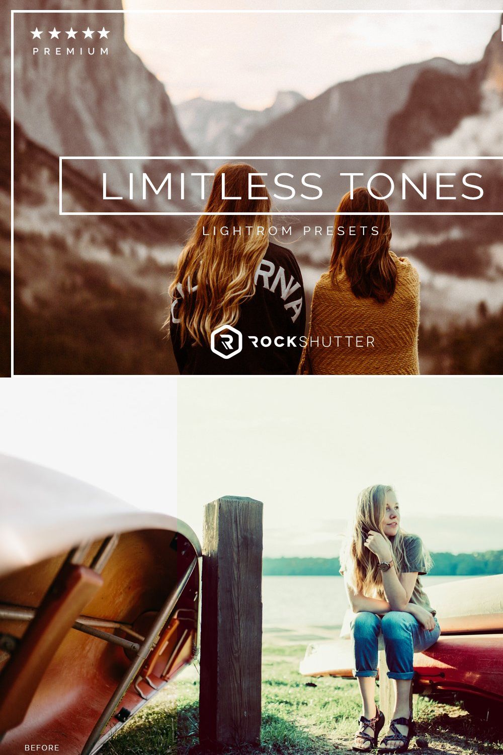 Limitless Tones Lightroom Presets pinterest preview image.
