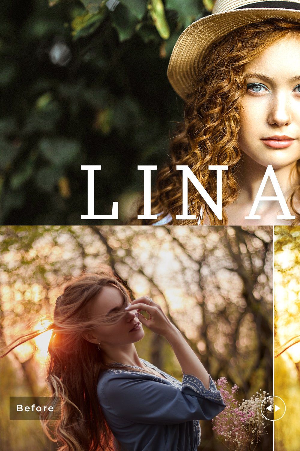 Linaria Pro Lightroom Presets pinterest preview image.