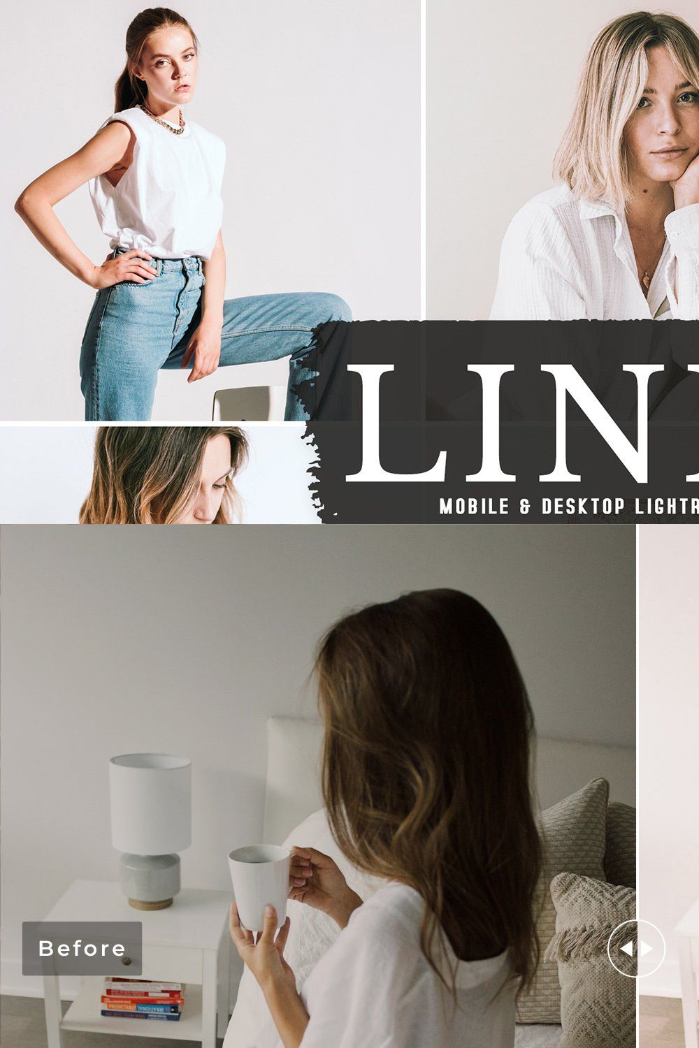 Linen Pro Lightroom Presets pinterest preview image.