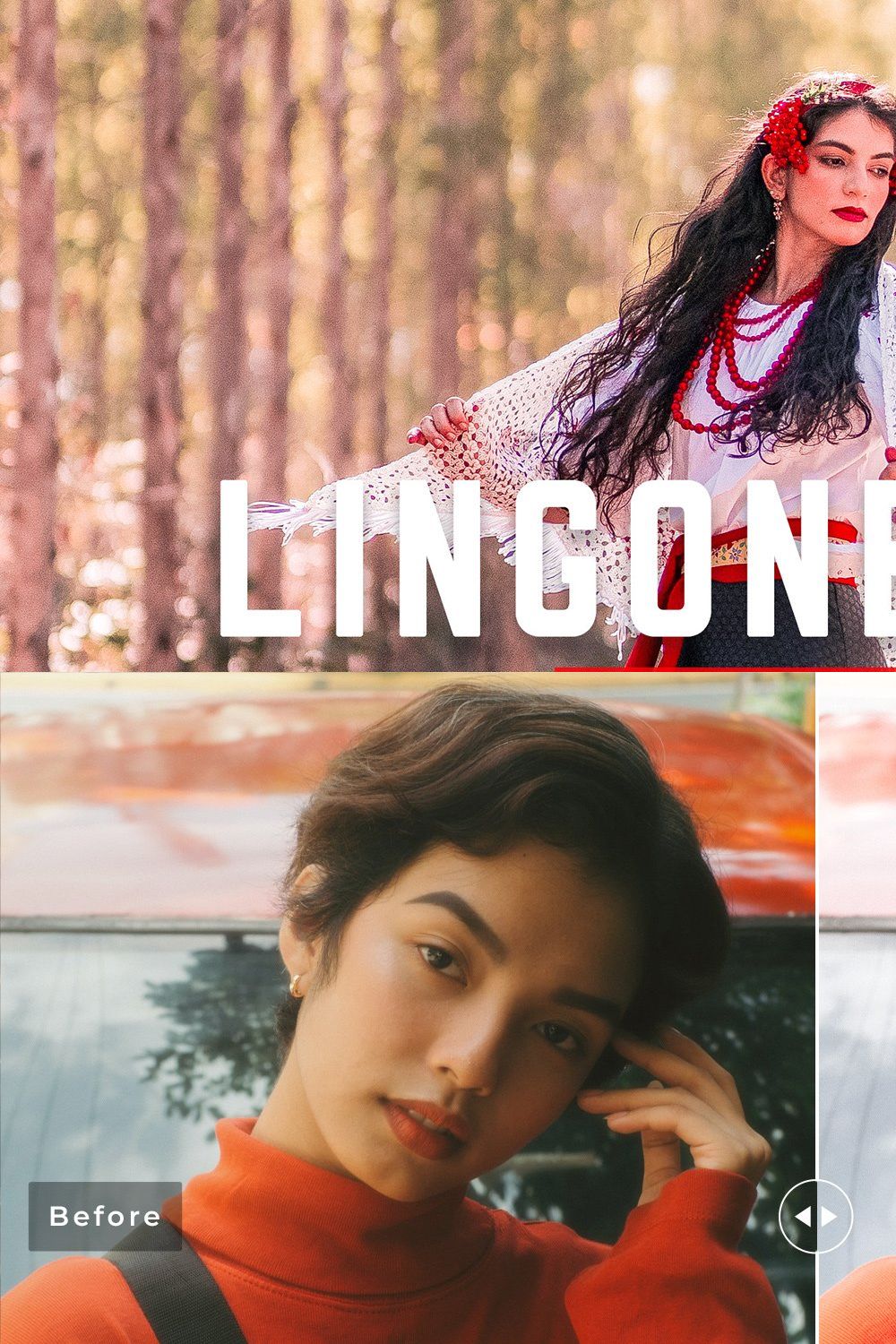 Lingonberry Pro Lightroom Presets pinterest preview image.