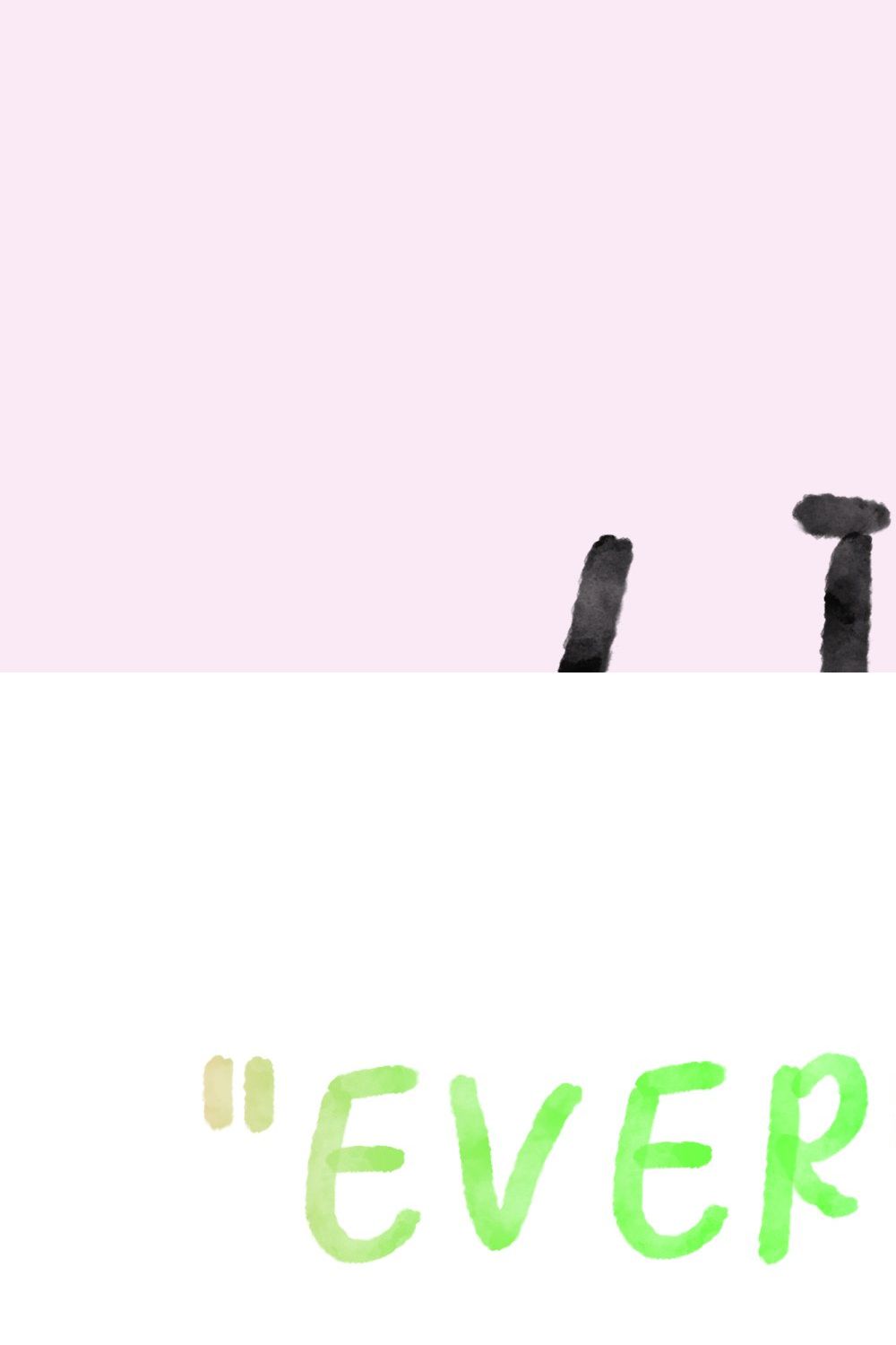 Little Cherry SVG watercolor font pinterest preview image.