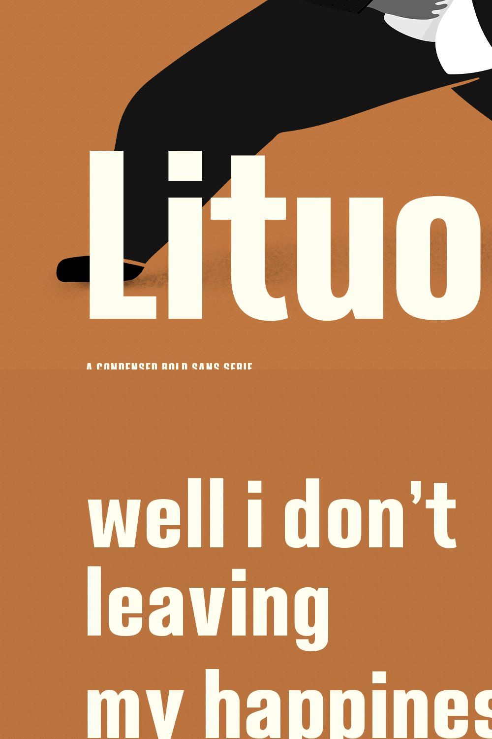 Lituora Bold Sans Display pinterest preview image.