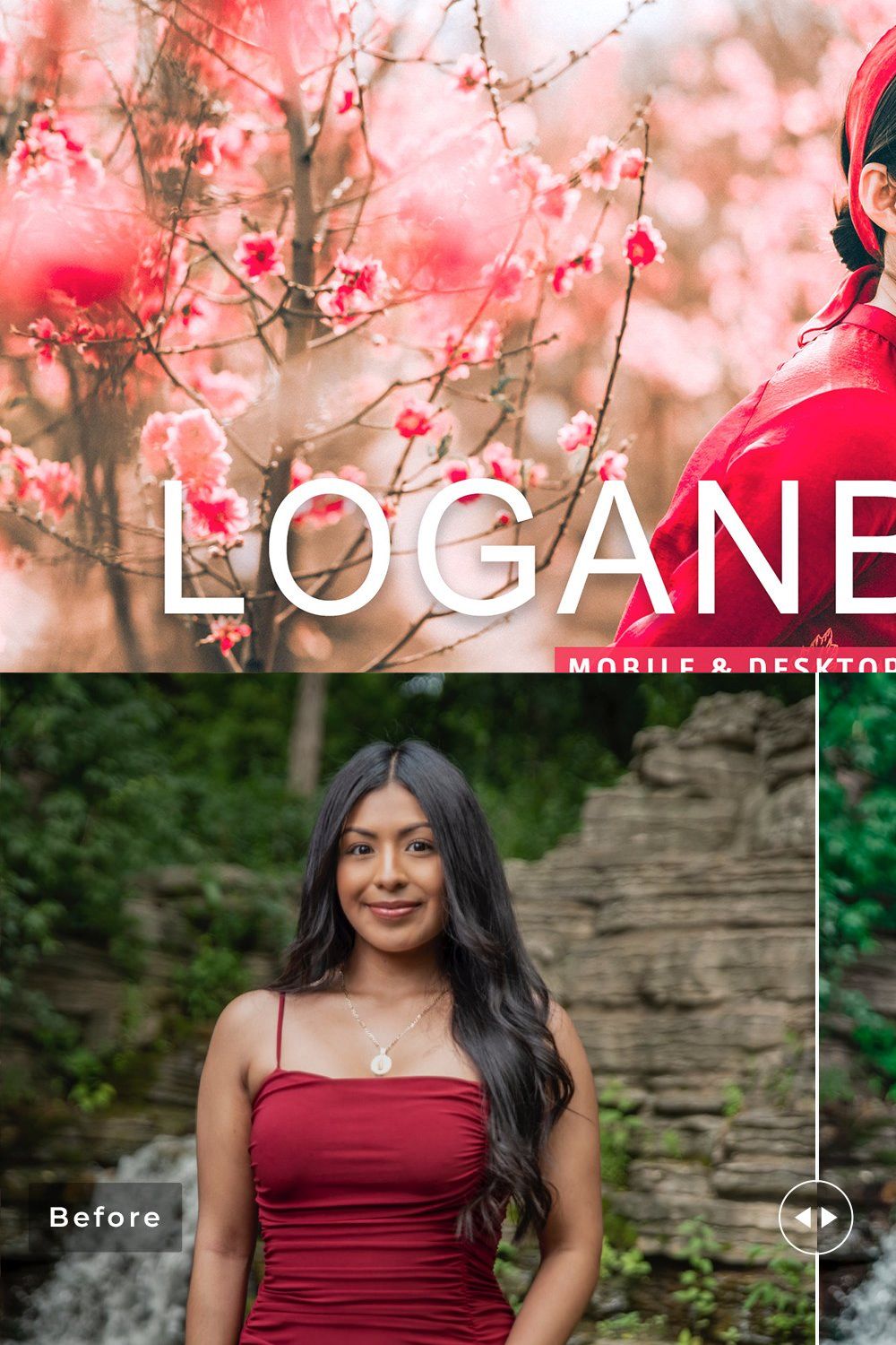 Loganberry Pro Lightroom Presets pinterest preview image.