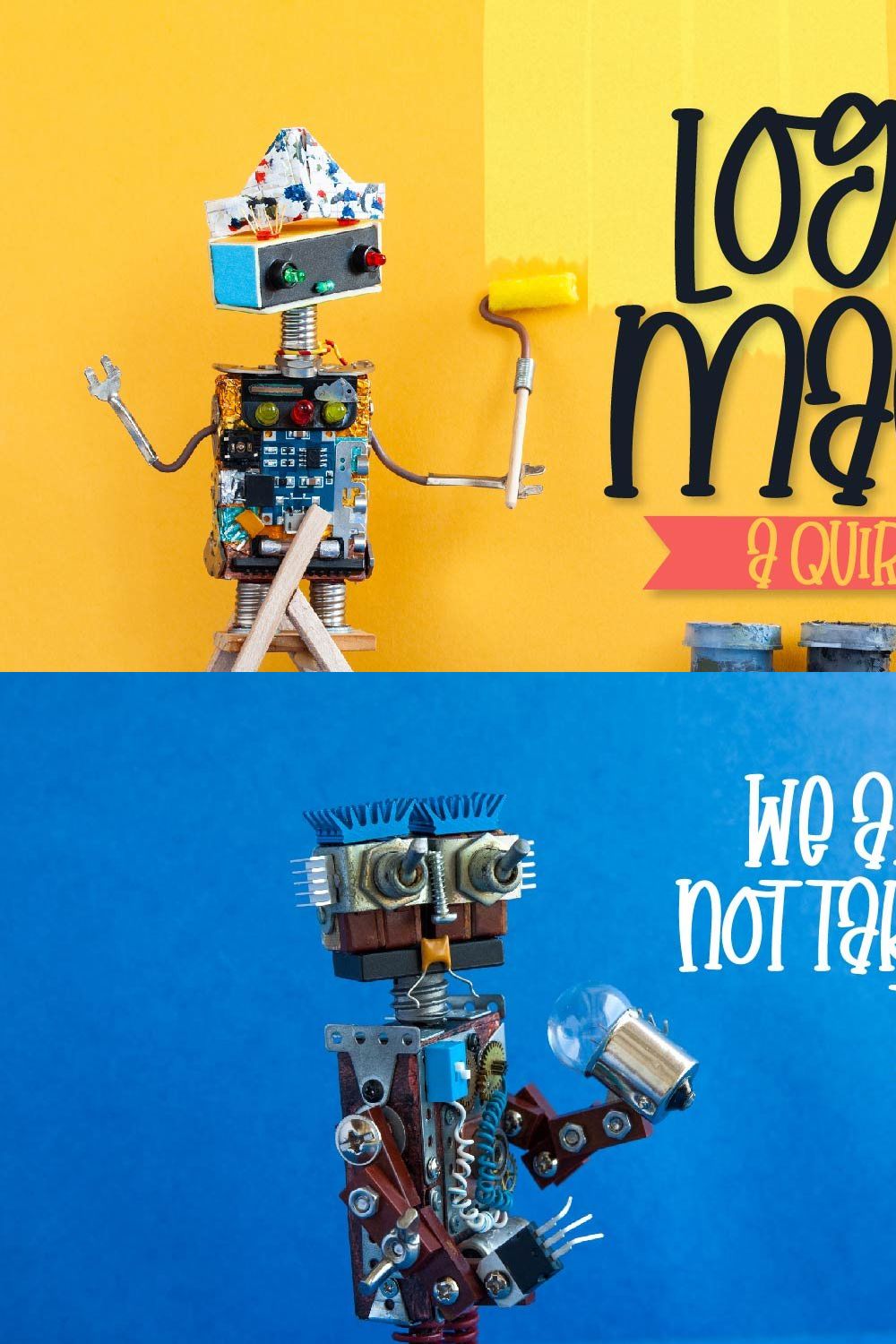 Logical Machine - A Quirky Serif pinterest preview image.