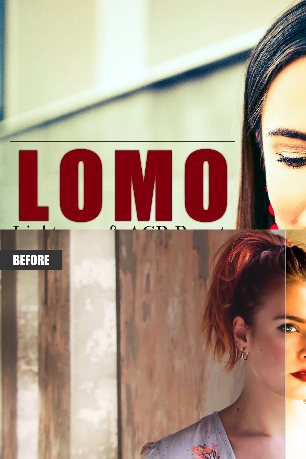 Lomo Lr and ACR Presets pinterest preview image.