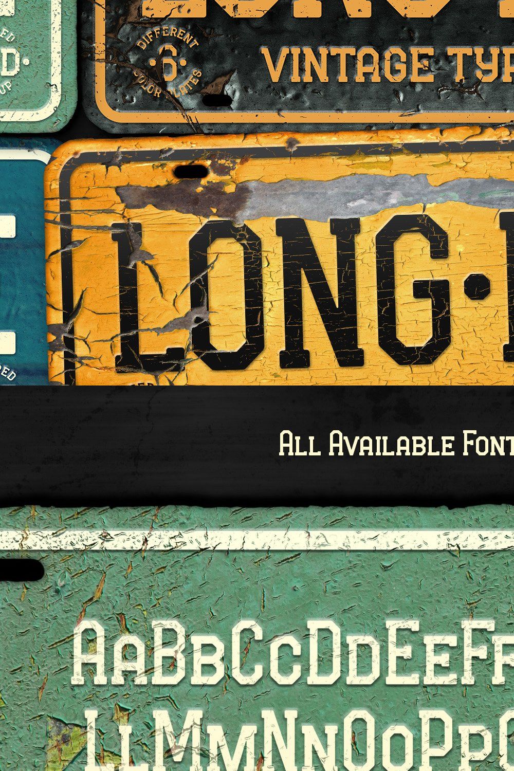 Long Ride. Font & Mockup pinterest preview image.