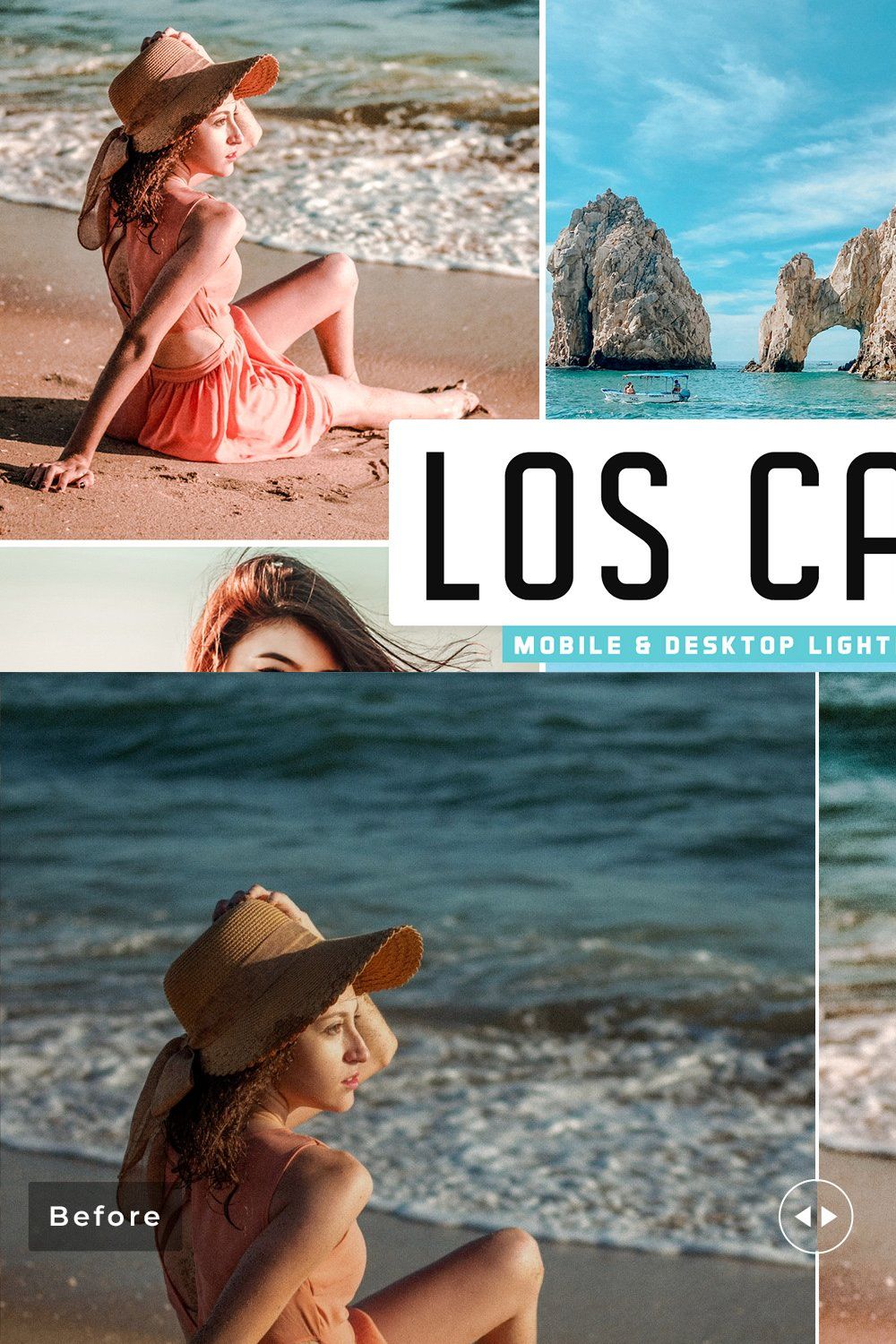 Los Cabos Lightroom Presets Pack pinterest preview image.