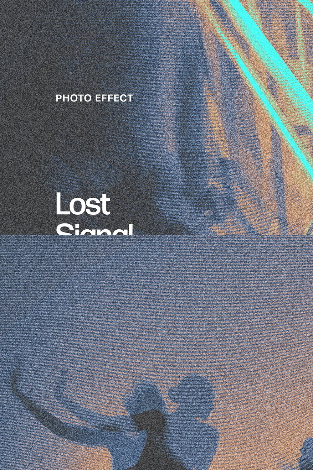 Lost Signal Photo Effect pinterest preview image.