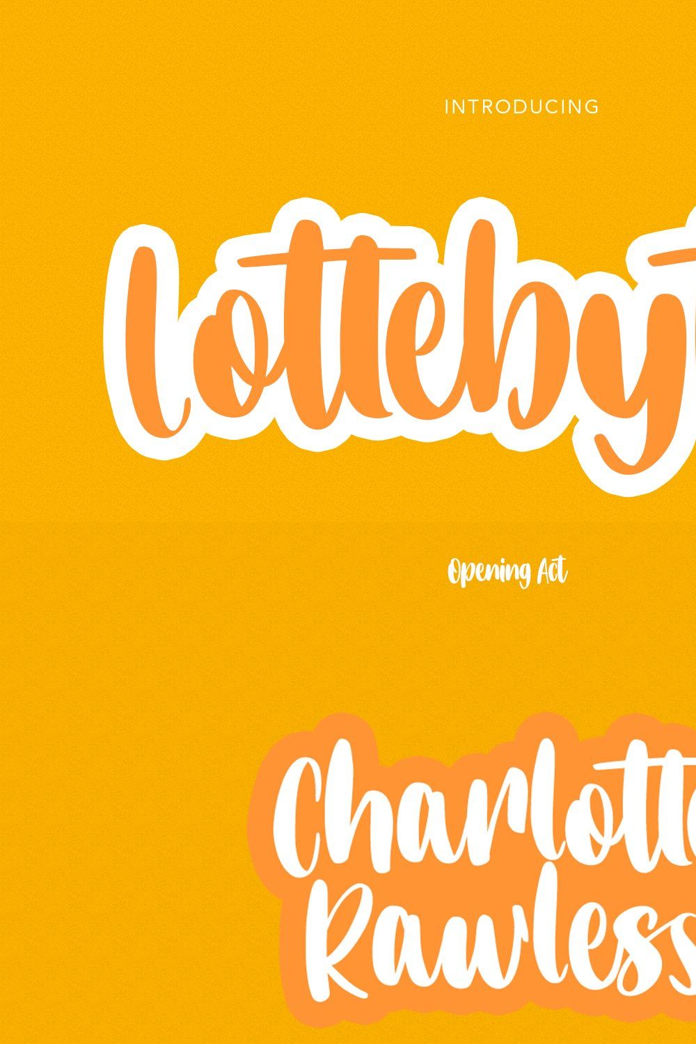 Lottebytes Lovely Cute Font pinterest preview image.