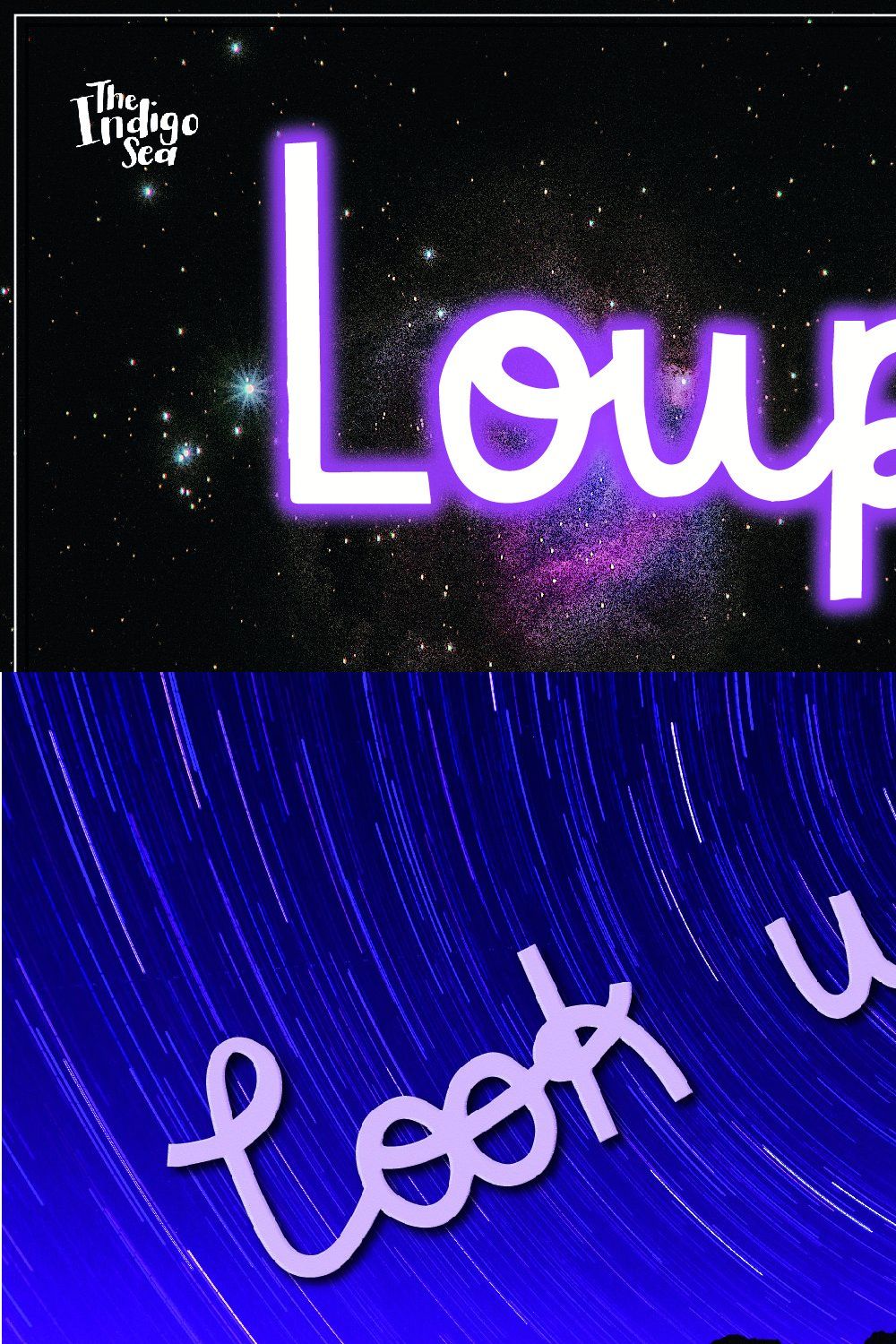 Loupe Hand Drawn Font pinterest preview image.