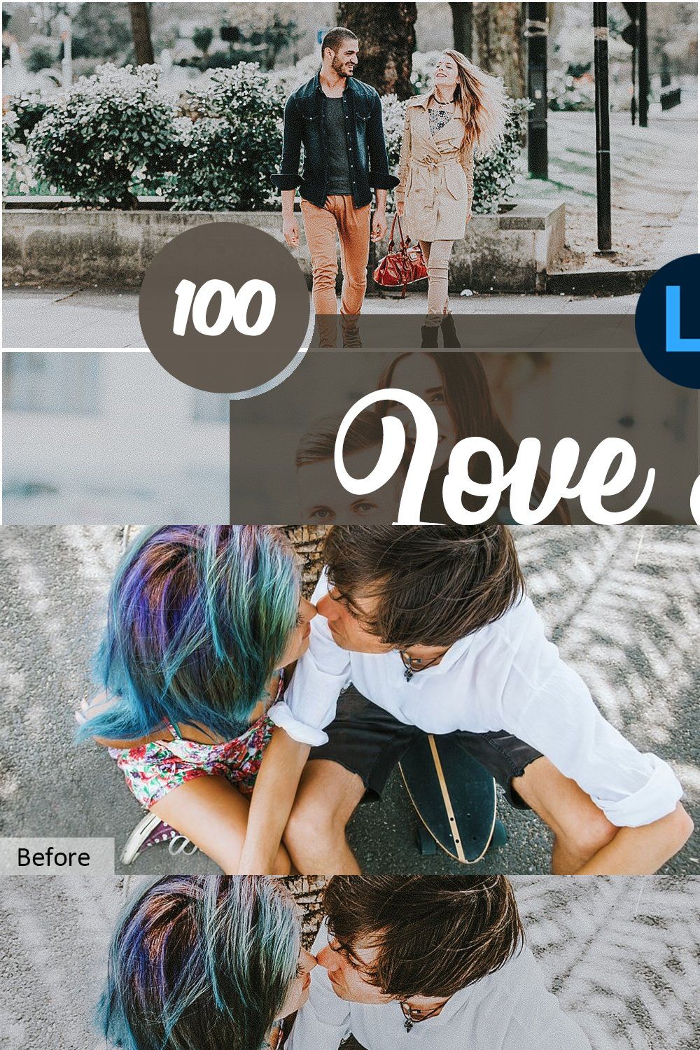 Love Story Mobile and Desktop PRESET pinterest preview image.