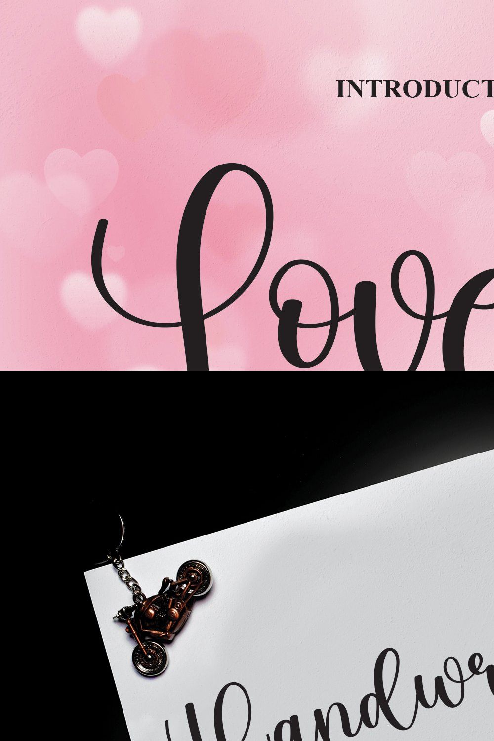 Lovely | Script Font pinterest preview image.