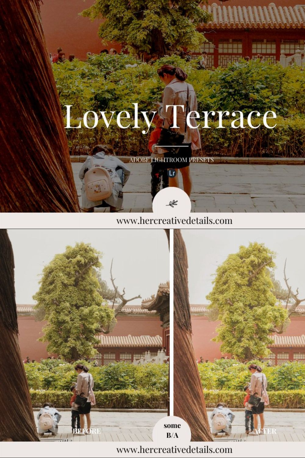 Lovely Terrace - Mobile Preset pinterest preview image.