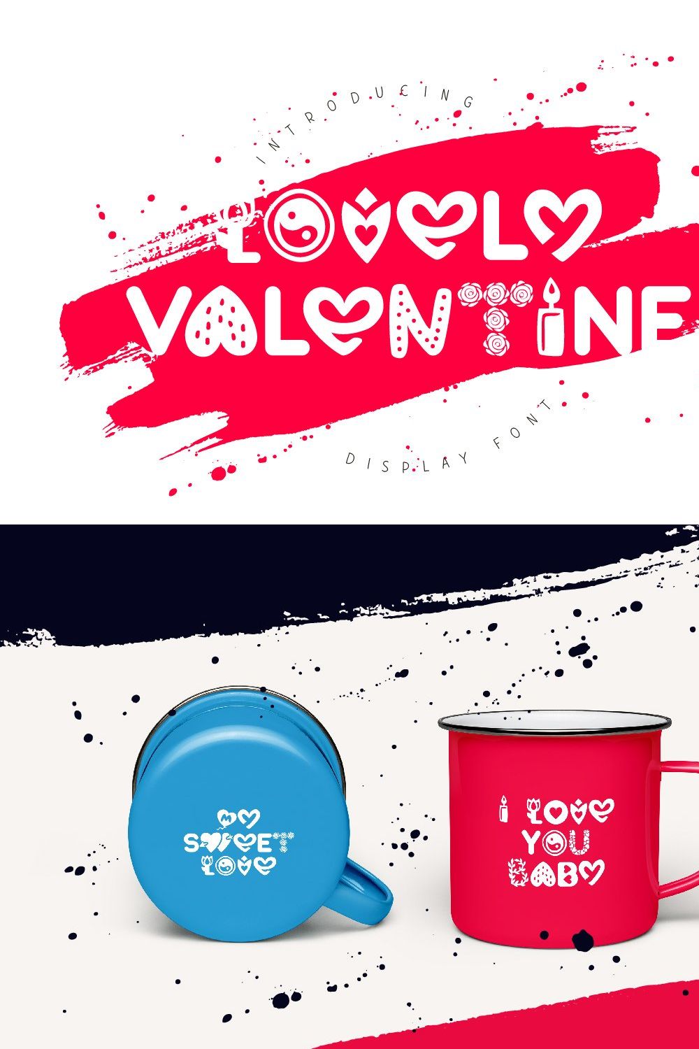 Lovely Valentine pinterest preview image.