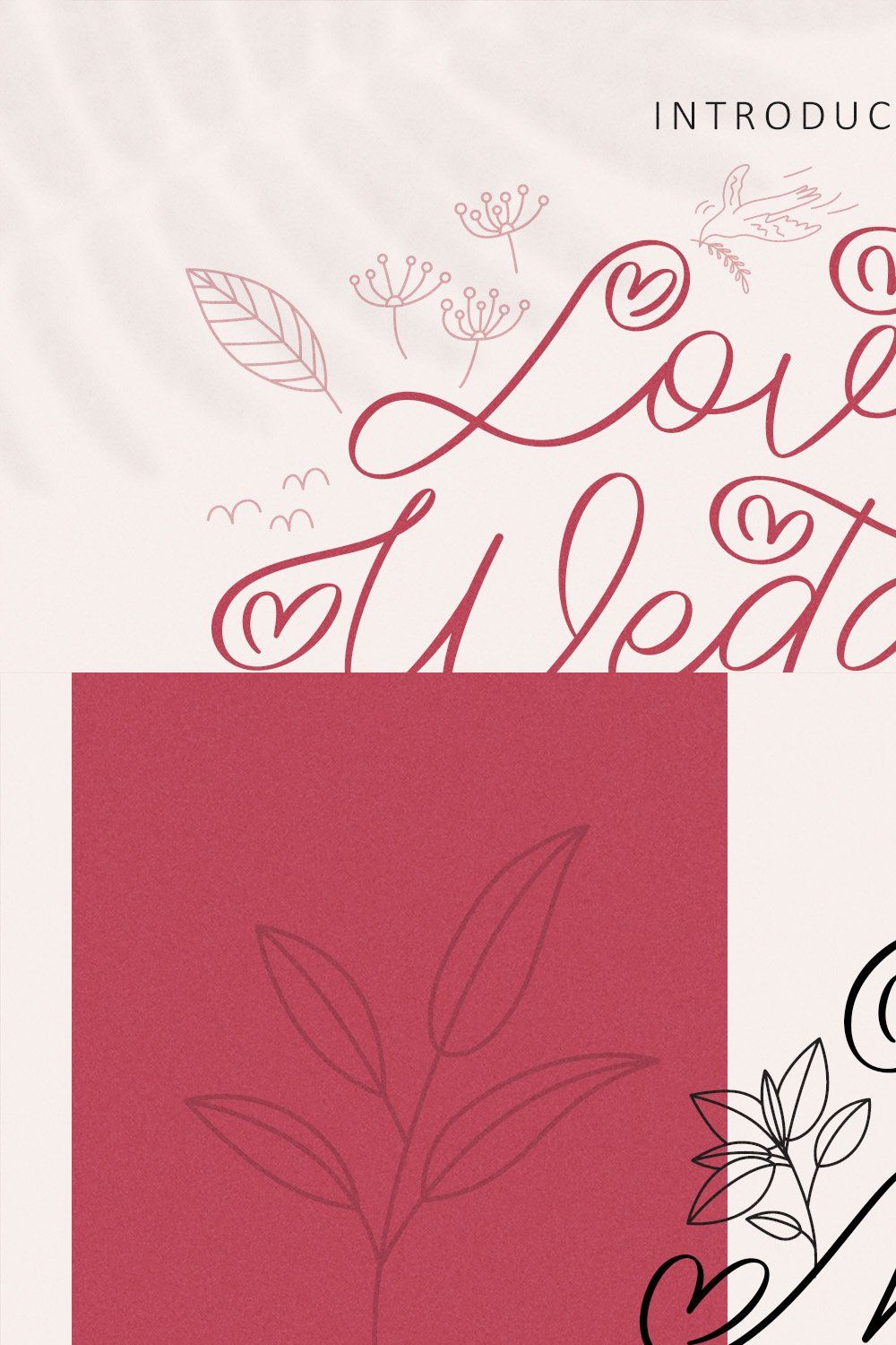 Lovely Wedding - Wedding Script Font pinterest preview image.