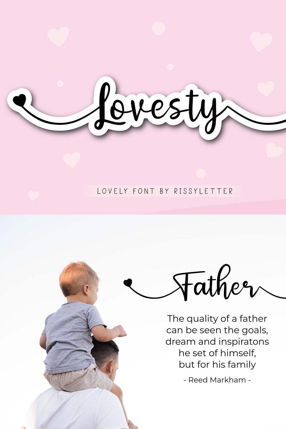 Lovesty | Lovely Calligraphy Font pinterest preview image.