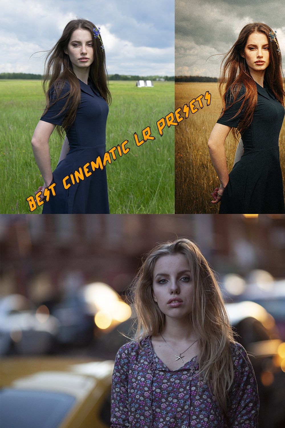 Loweday Cinematic Presets pinterest preview image.