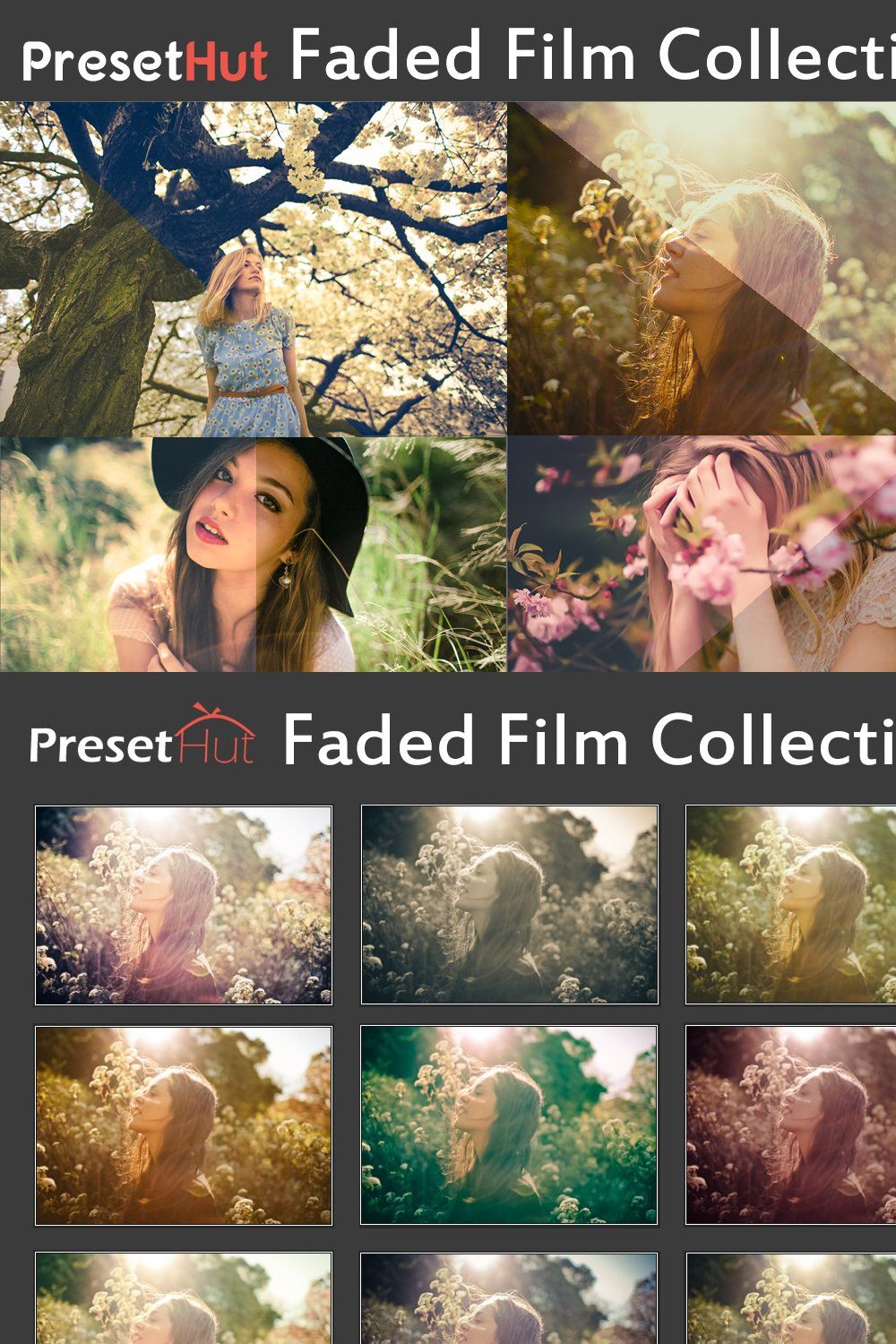 LR Faded Film Collection pinterest preview image.