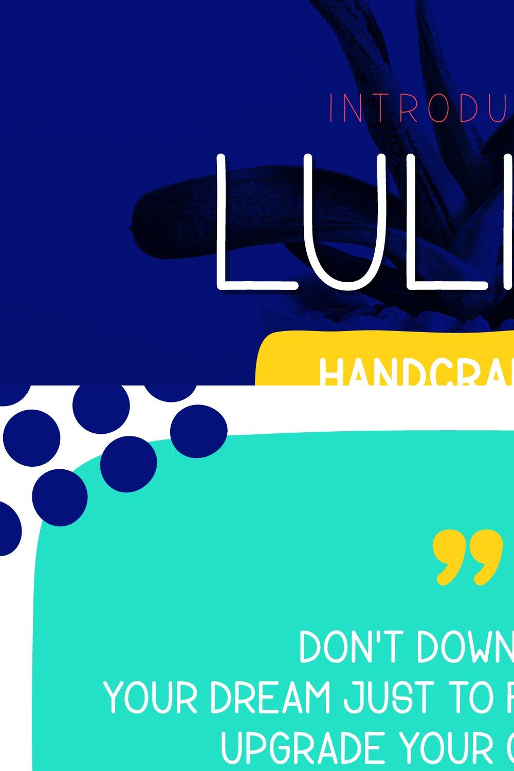 Luline Handwritten Font pinterest preview image.