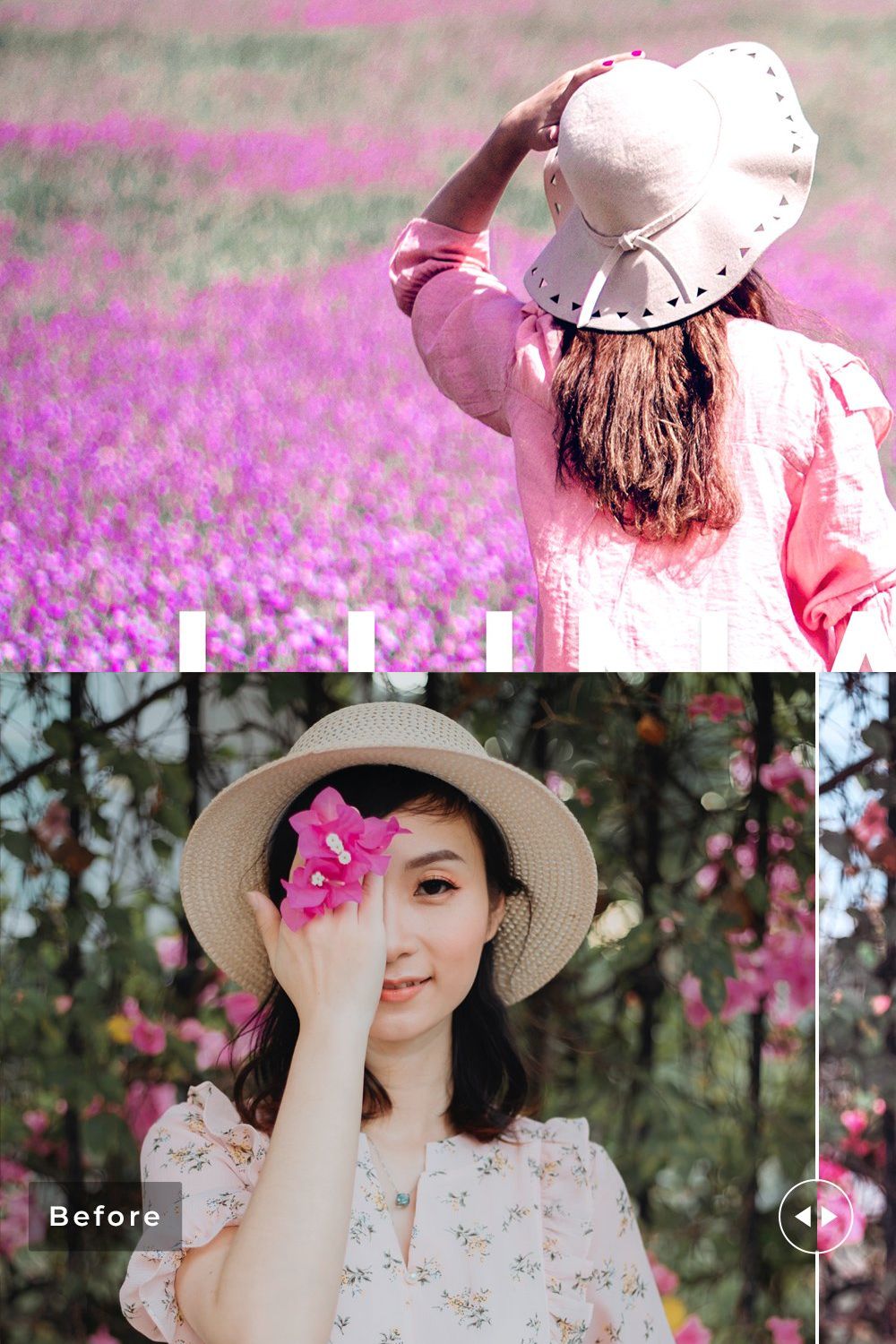 Lunaria Pro Lightroom Presets pinterest preview image.