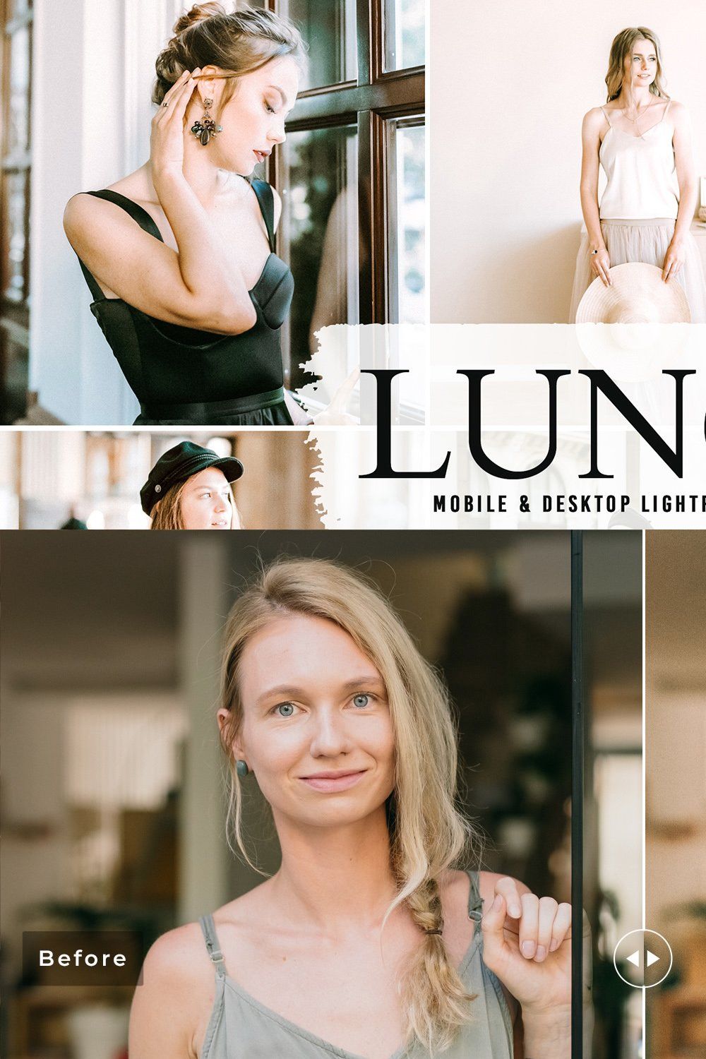 Lungo Pro Lightroom Presets pinterest preview image.