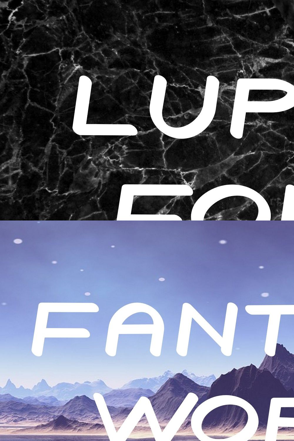 Lupor Font pinterest preview image.