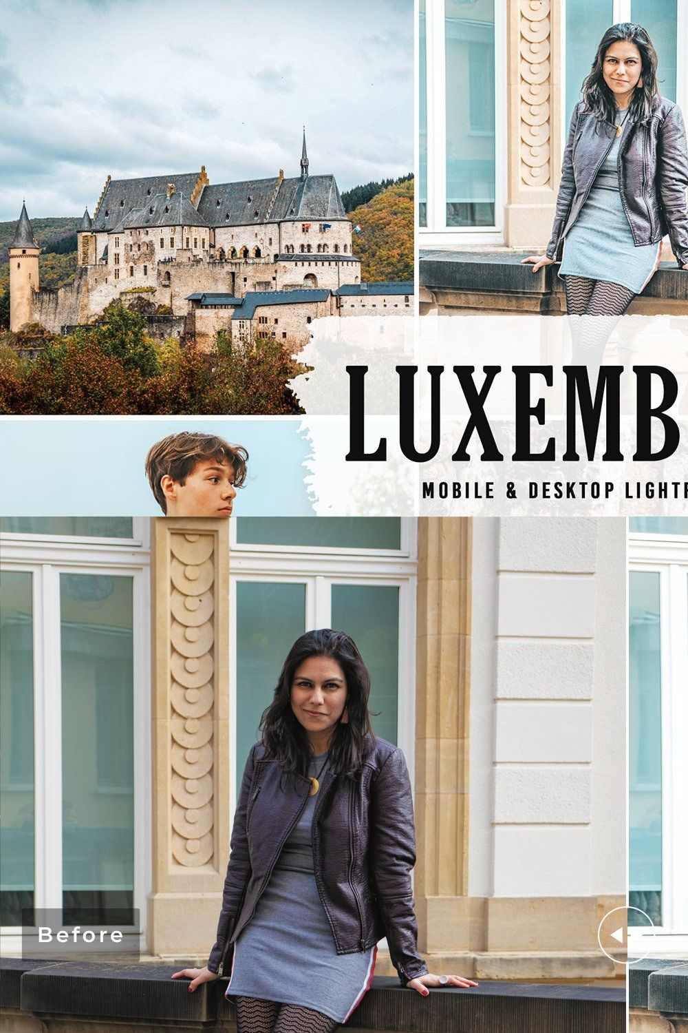 Luxembourg Pro Lightroom Presets pinterest preview image.