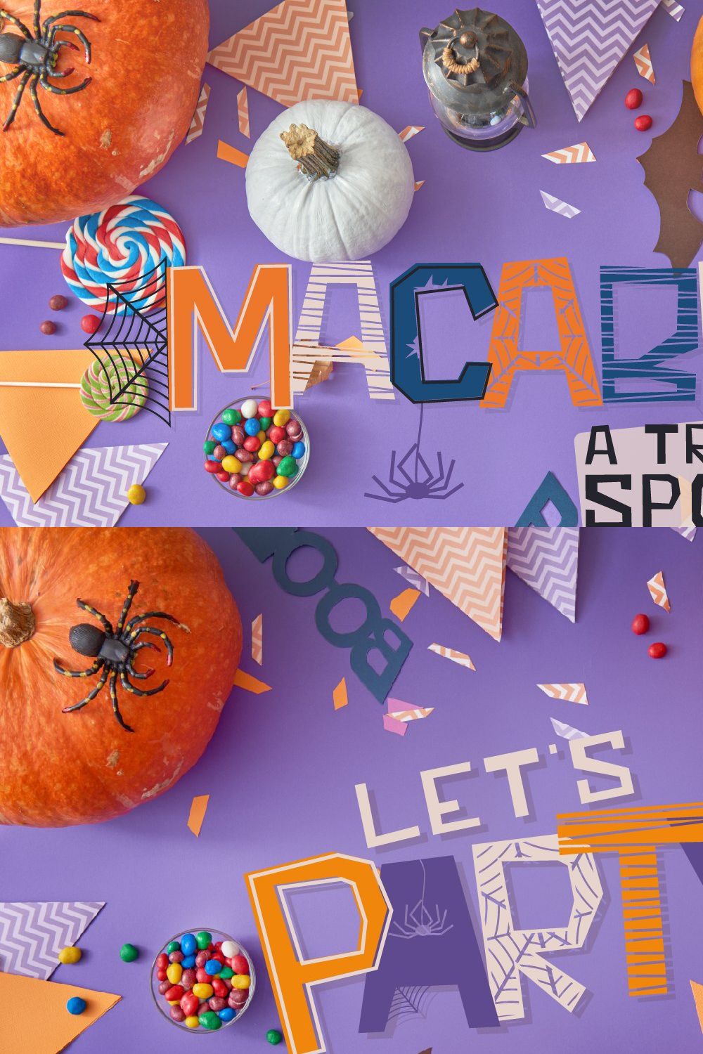 Macabre - A Spooky Font Trio pinterest preview image.