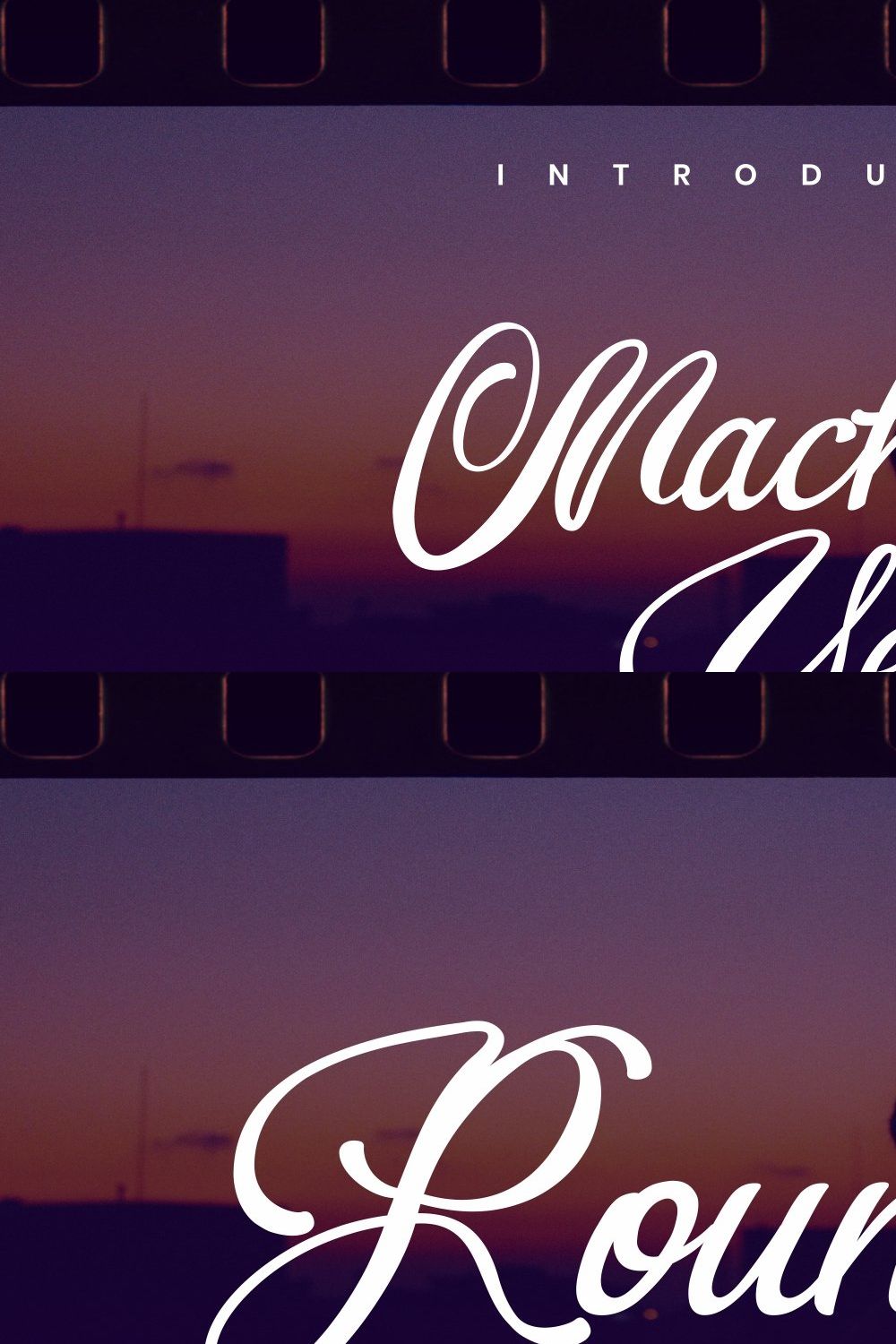 Machaqa Years - Script Font pinterest preview image.