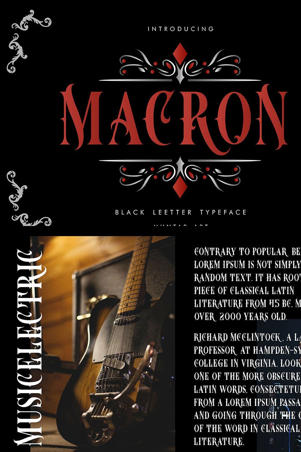 Macron | Vintorian Font pinterest preview image.