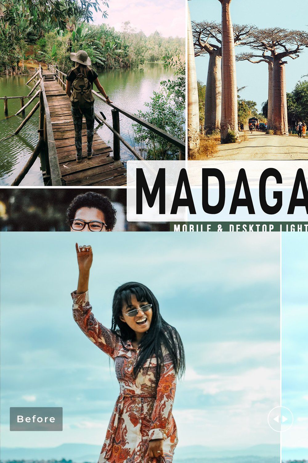 Madagascar Pro Lightroom Presets pinterest preview image.