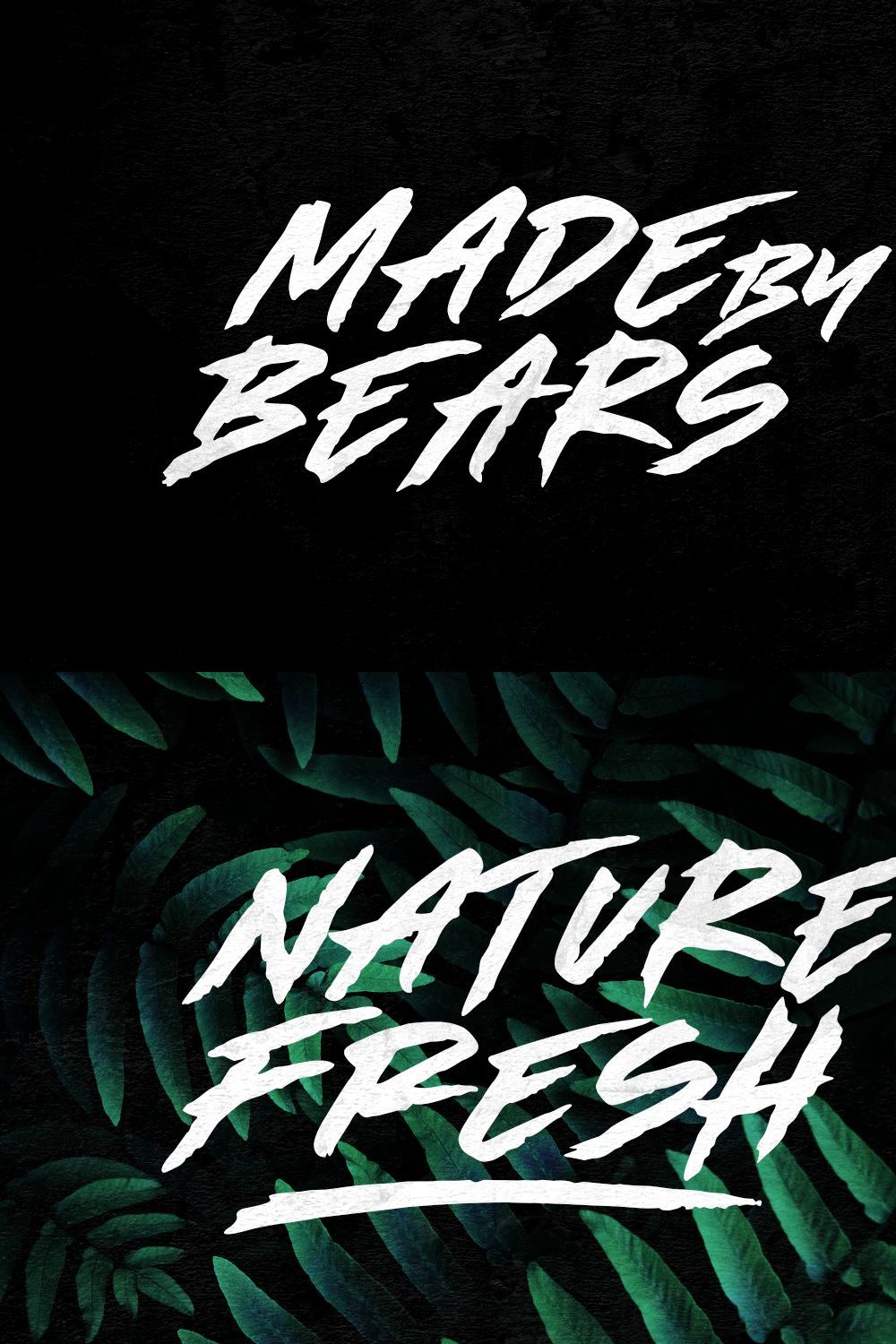 Made by Bears - Font pinterest preview image.