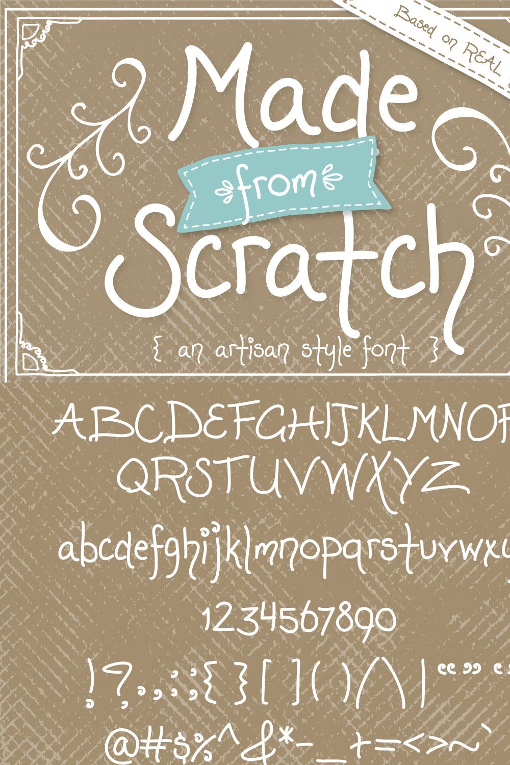 Made from Scratch  - Font pinterest preview image.