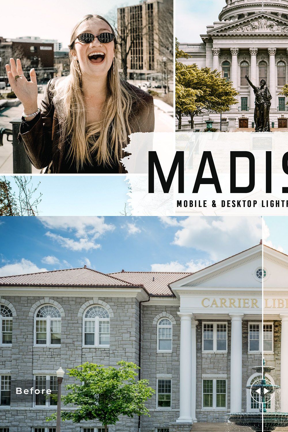 Madison Pro Lightroom Presets pinterest preview image.