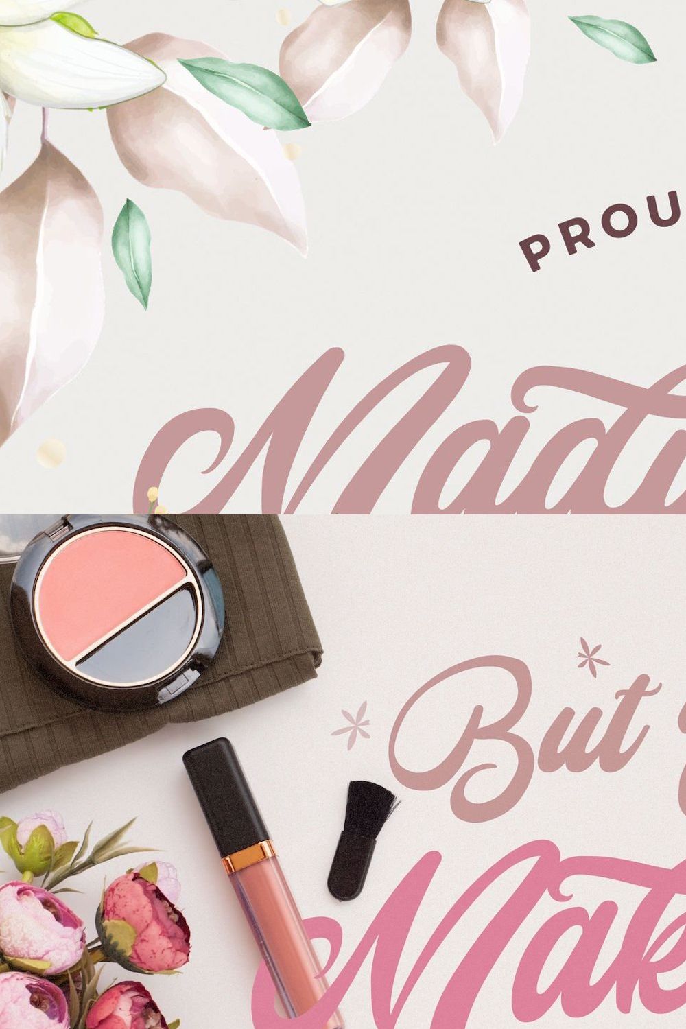 Mady Risaw - Modern Script Font pinterest preview image.