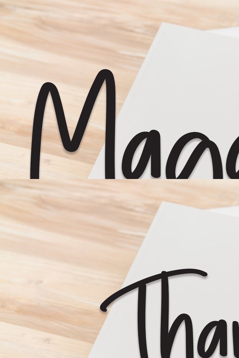 Magazine | Script Font pinterest preview image.