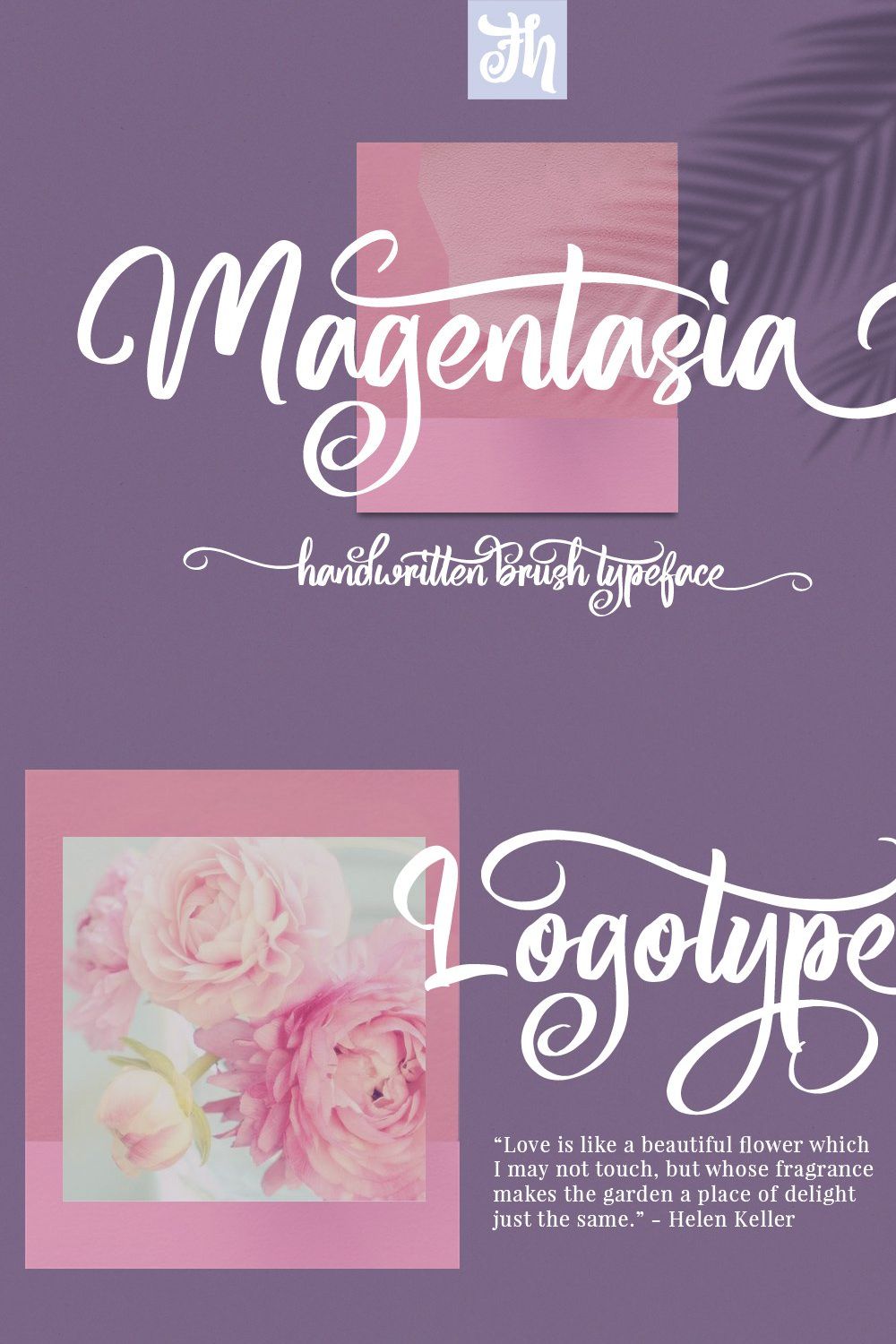 Magentasia - Handwritten Font pinterest preview image.