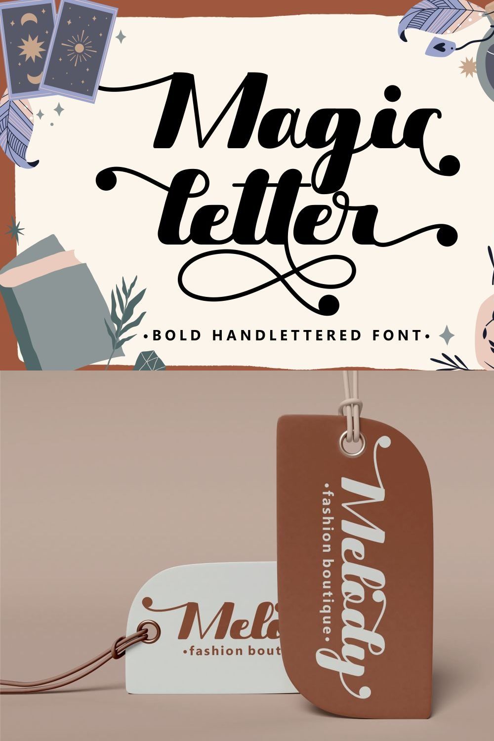 Magic Letter - Bold Hand-Lettered pinterest preview image.