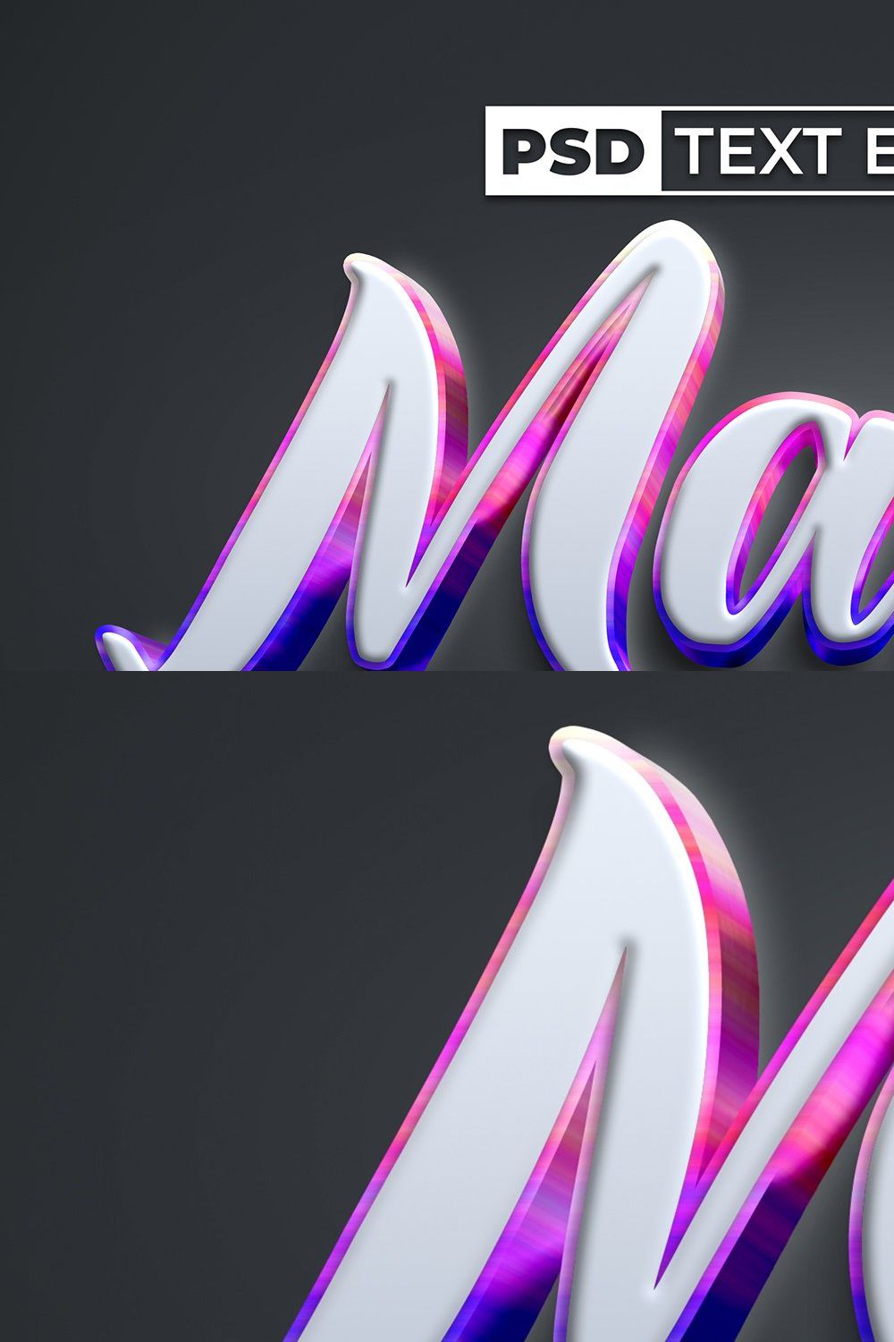 Magic Text Effect Colorful Style pinterest preview image.