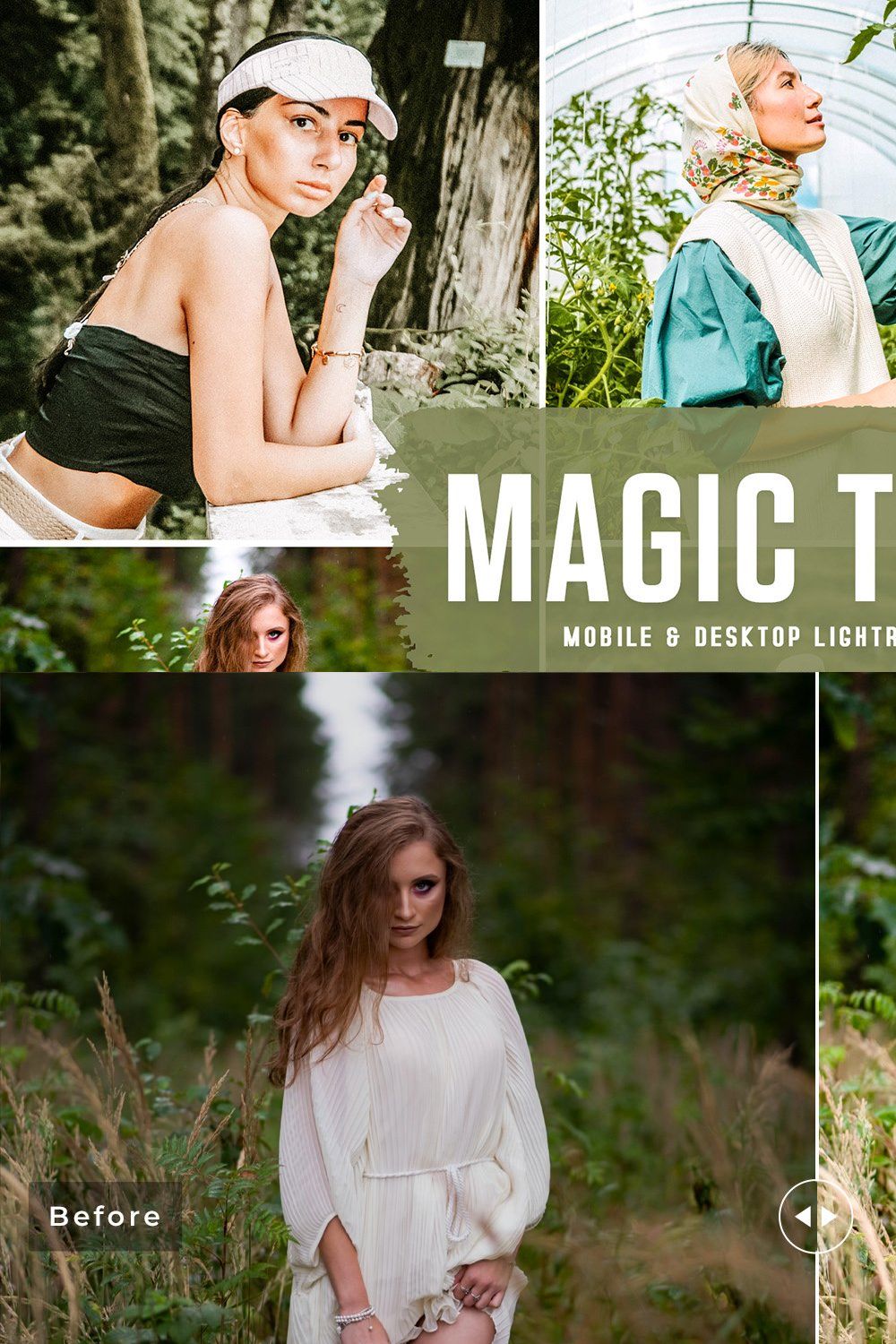 Magic Touch Pro Lightroom Presets pinterest preview image.