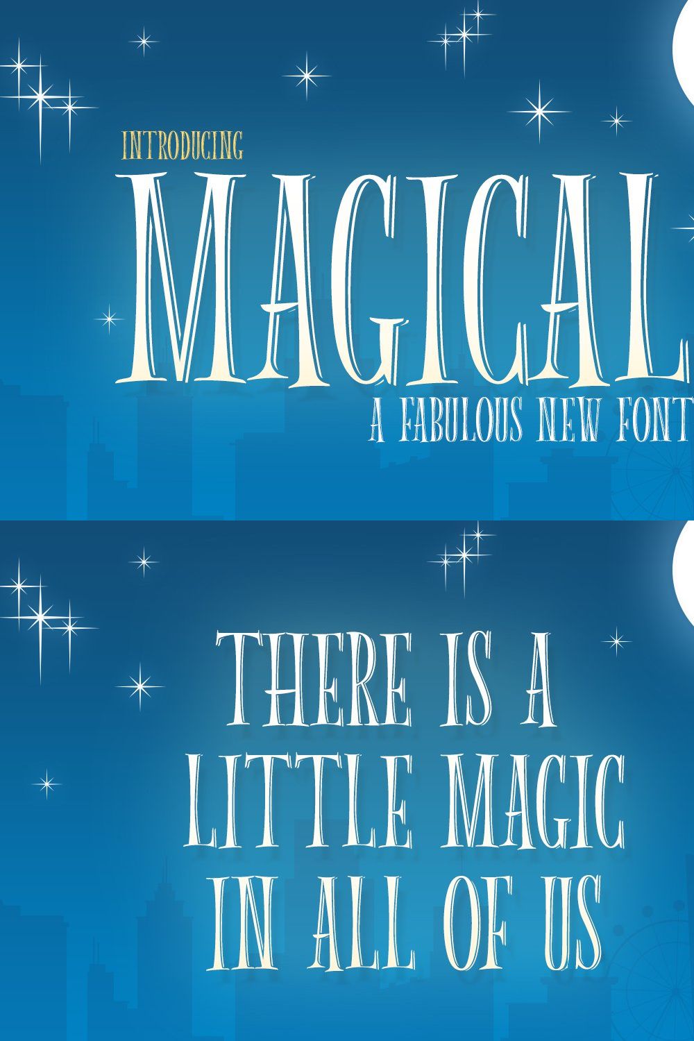 Magical Font pinterest preview image.