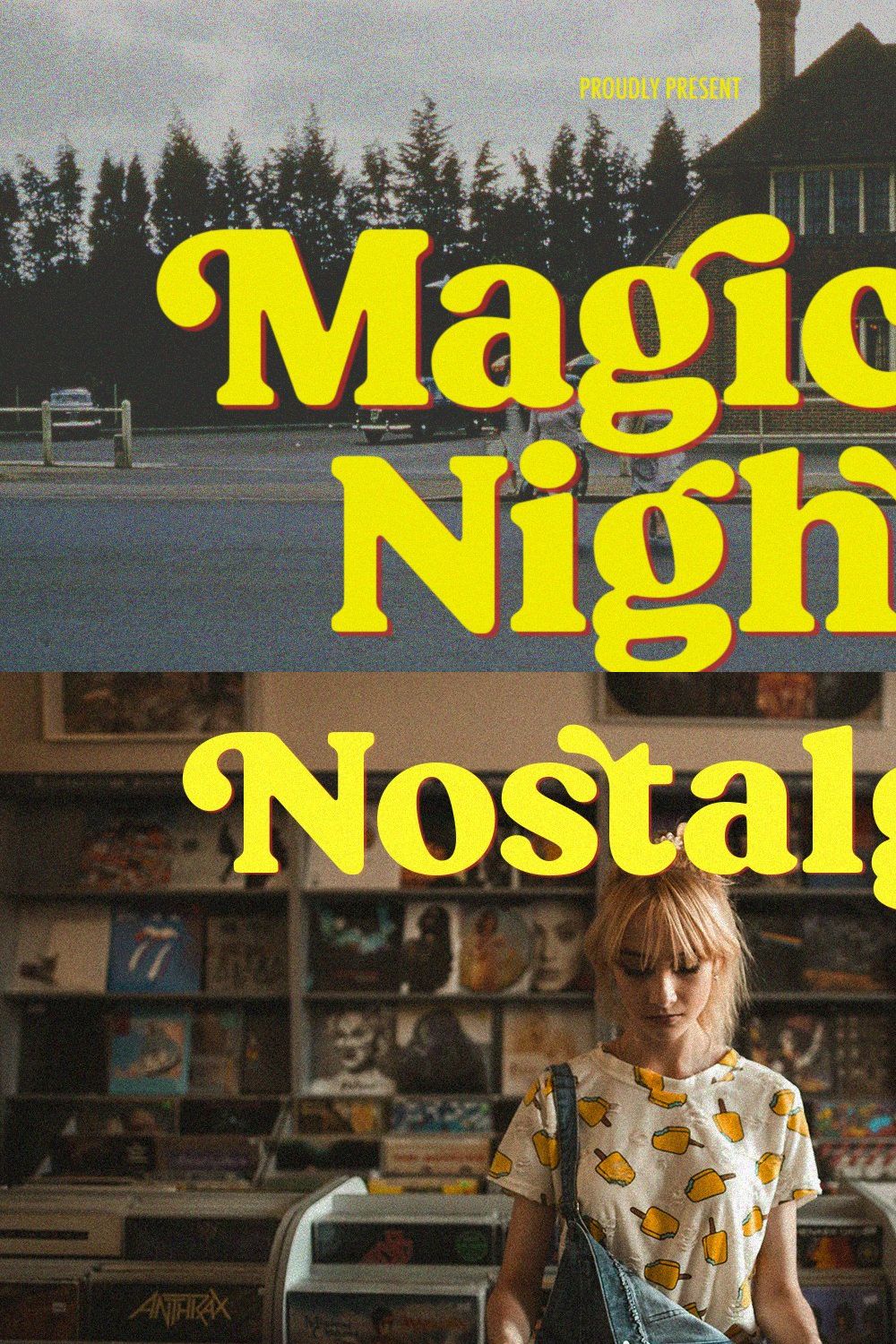 Magical Night - Retro Serif pinterest preview image.