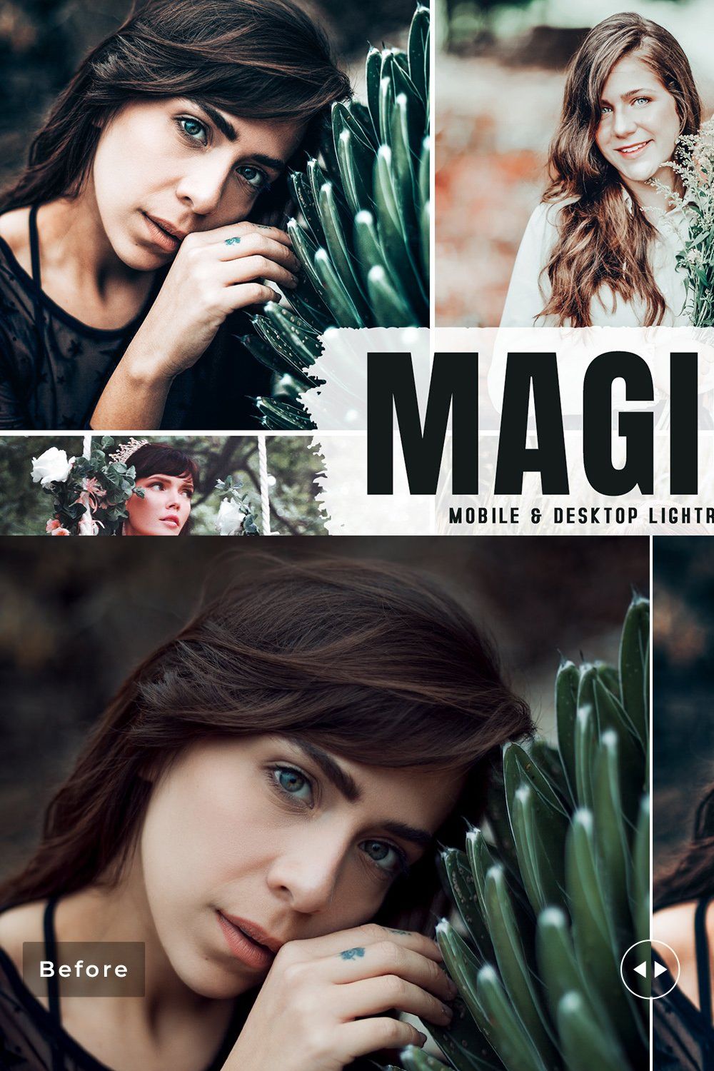 Magical Pro Lightroom Presets pinterest preview image.